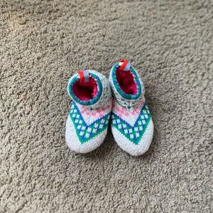 Bombas Kids Slippers - Blue and Pink Pattern